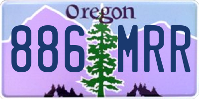 OR license plate 886MRR