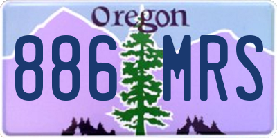 OR license plate 886MRS