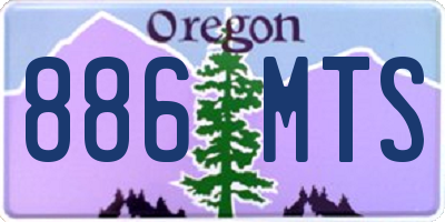 OR license plate 886MTS