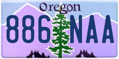 OR license plate 886NAA