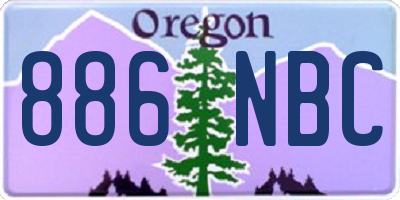 OR license plate 886NBC