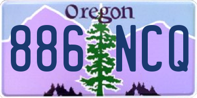 OR license plate 886NCQ