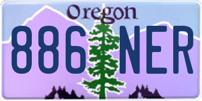 OR license plate 886NER