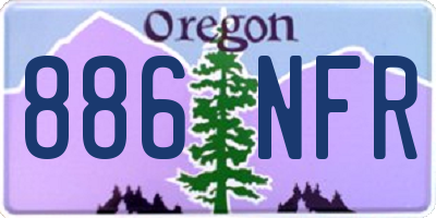OR license plate 886NFR