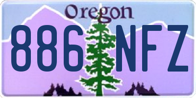 OR license plate 886NFZ