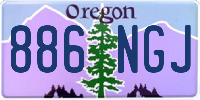 OR license plate 886NGJ