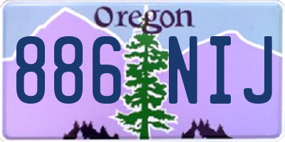 OR license plate 886NIJ