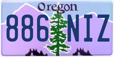 OR license plate 886NIZ