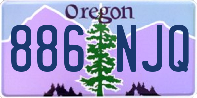 OR license plate 886NJQ