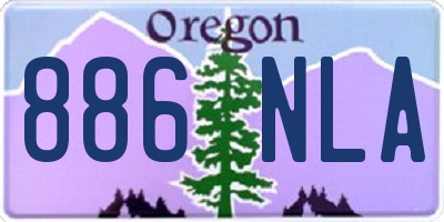 OR license plate 886NLA