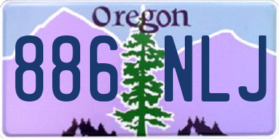 OR license plate 886NLJ