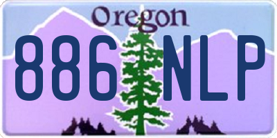 OR license plate 886NLP