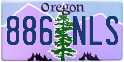 OR license plate 886NLS