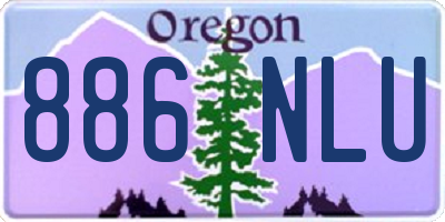 OR license plate 886NLU
