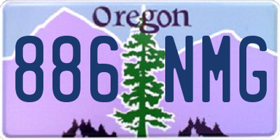 OR license plate 886NMG
