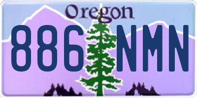 OR license plate 886NMN
