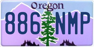 OR license plate 886NMP