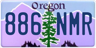 OR license plate 886NMR