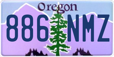 OR license plate 886NMZ