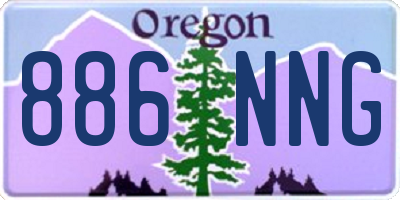OR license plate 886NNG