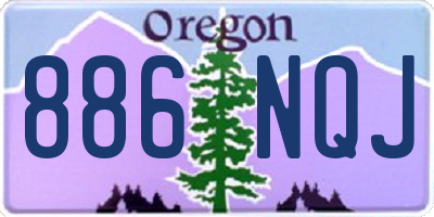 OR license plate 886NQJ