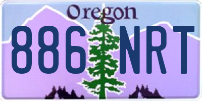 OR license plate 886NRT