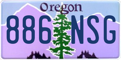 OR license plate 886NSG