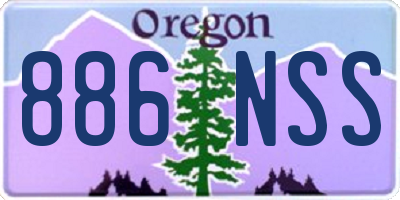 OR license plate 886NSS
