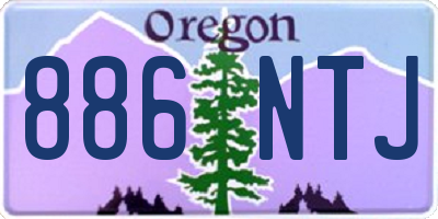 OR license plate 886NTJ