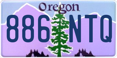 OR license plate 886NTQ