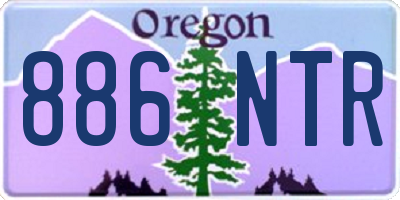 OR license plate 886NTR