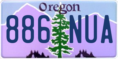 OR license plate 886NUA