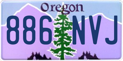 OR license plate 886NVJ