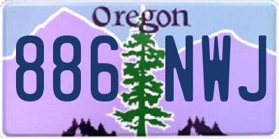 OR license plate 886NWJ