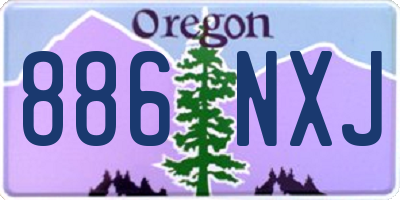 OR license plate 886NXJ