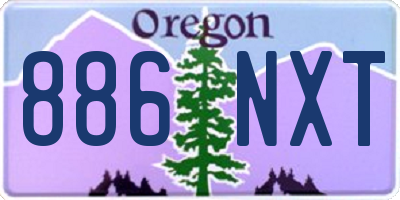 OR license plate 886NXT