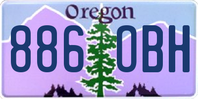 OR license plate 886OBH