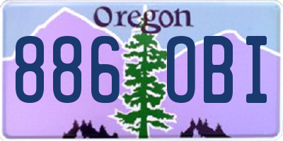 OR license plate 886OBI