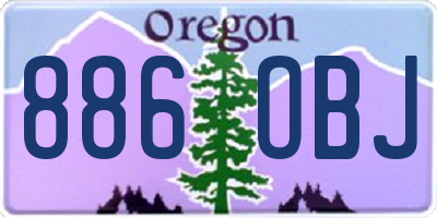 OR license plate 886OBJ