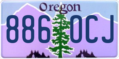 OR license plate 886OCJ