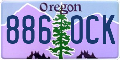OR license plate 886OCK