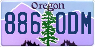 OR license plate 886ODM