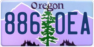 OR license plate 886OEA