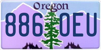 OR license plate 886OEU