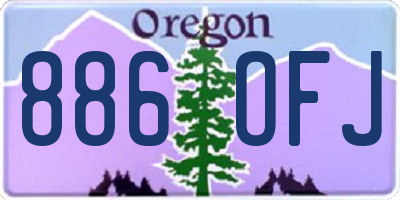 OR license plate 886OFJ