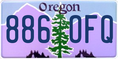 OR license plate 886OFQ