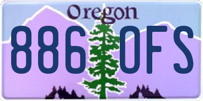 OR license plate 886OFS