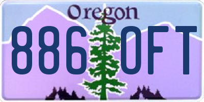 OR license plate 886OFT