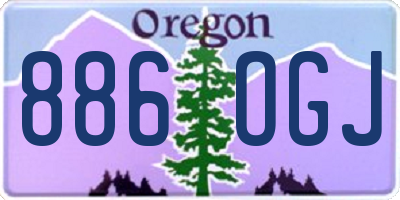 OR license plate 886OGJ