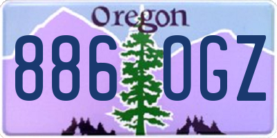 OR license plate 886OGZ